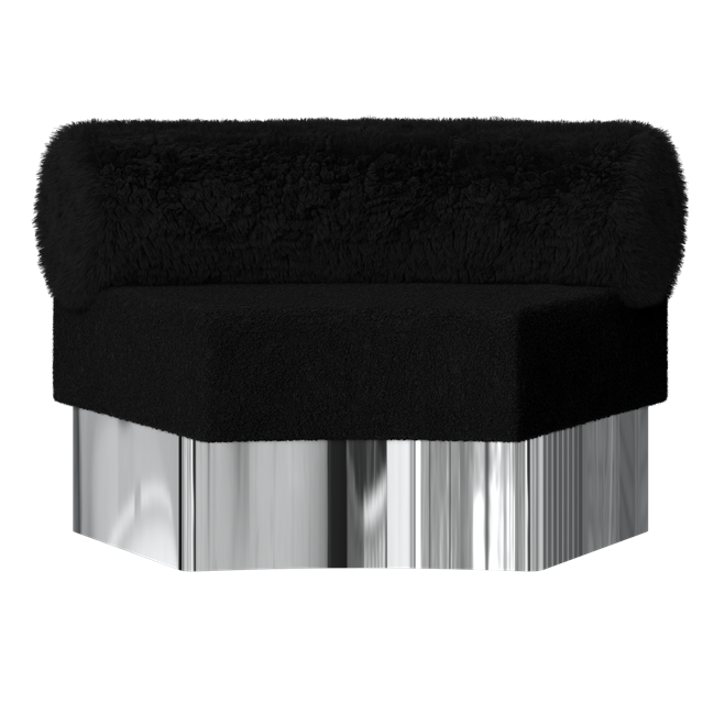 Zeon Modular Lounge Concave - Faux Fur Cover